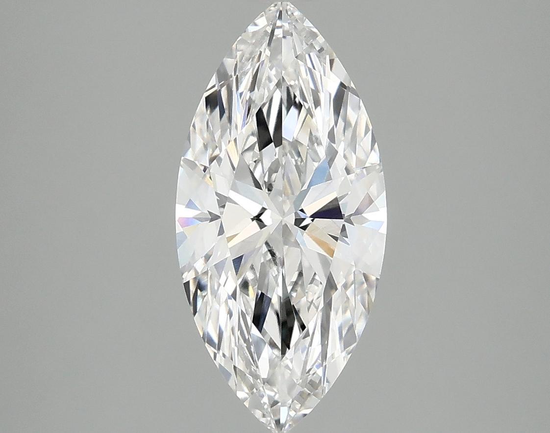 2.01 Carat Marquise Shaped Excellent Cut VVS2 IGI Certified Lab Grown Diamond