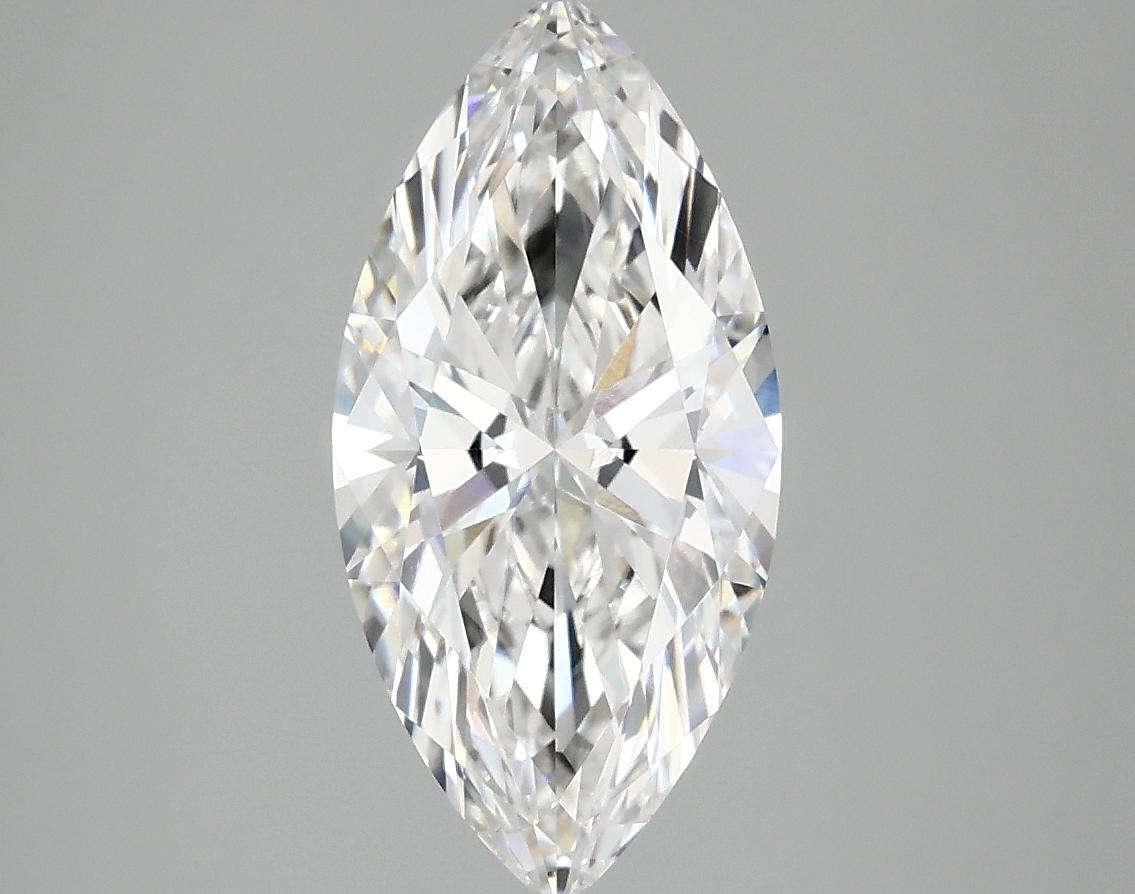2.02 Carat Marquise Shaped Excellent Cut VVS2 IGI Certified Lab Grown Diamond
