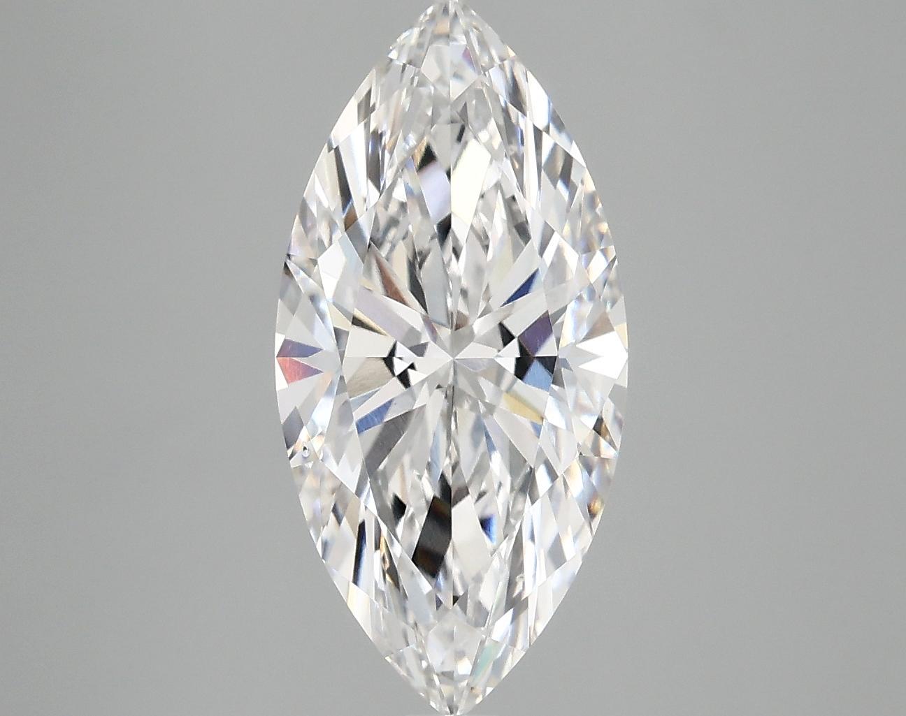 3.09 Carat Marquise Shaped Excellent Cut VS2 IGI Certified Lab Grown Diamond