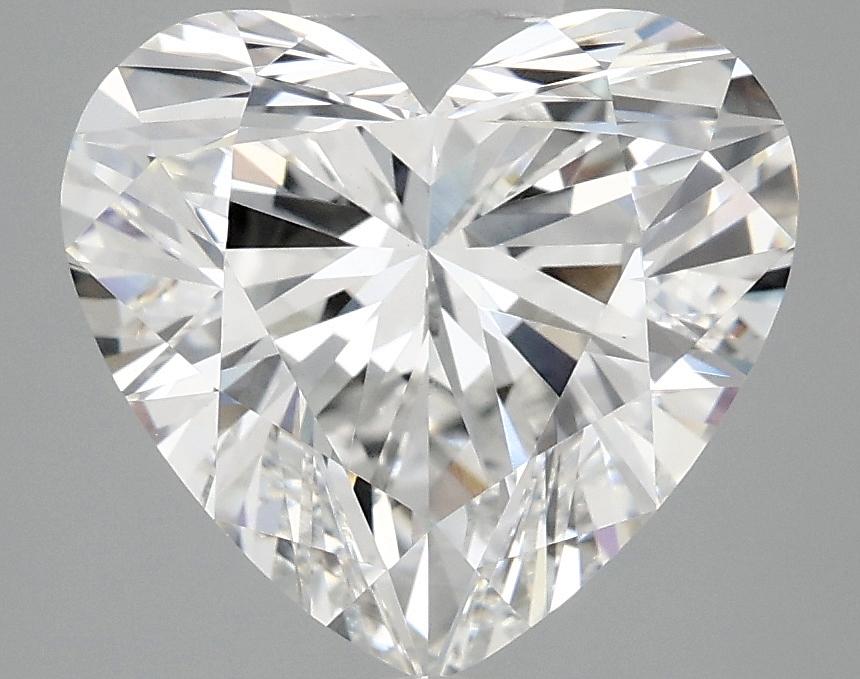 4.03 Carat Heart Shaped Ideal Cut VVS2 IGI Certified Lab Grown Diamond