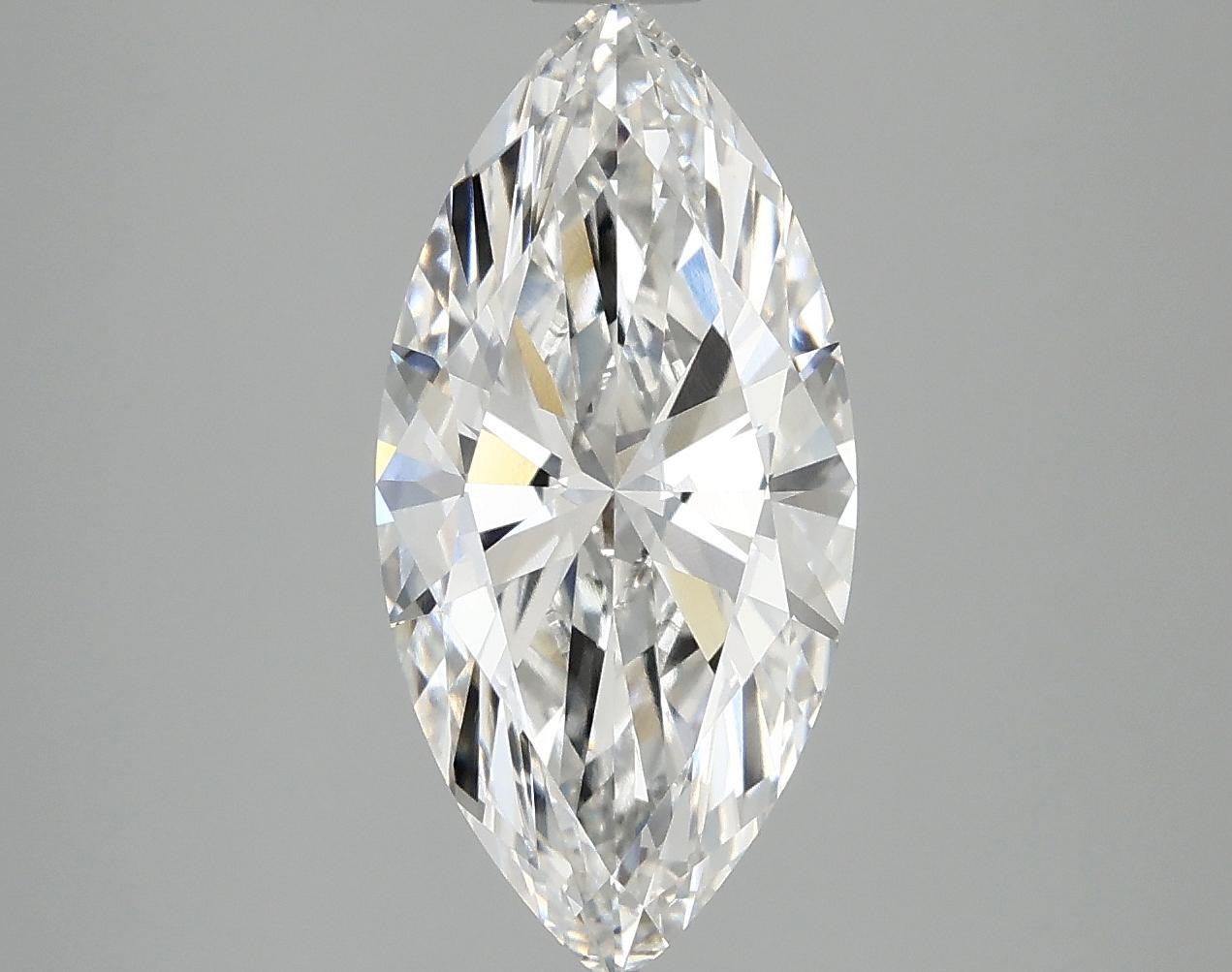 2.91 Carat Marquise Shaped Excellent Cut VVS2 IGI Certified Lab Grown Diamond