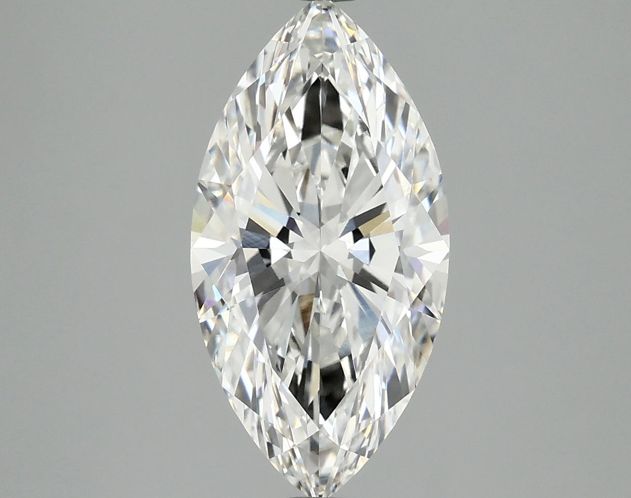 3.06 Carat Marquise Shaped Ideal Cut VVS2 IGI Certified Lab Grown Diamond