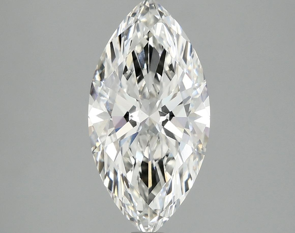 2.35 Carat Marquise Shaped Ideal Cut VVS2 IGI Certified Lab Grown Diamond