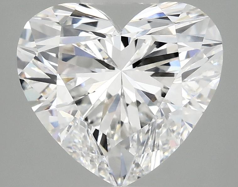 3.02 Carat Heart Shaped Ideal Cut VVS2 IGI Certified Lab Grown Diamond