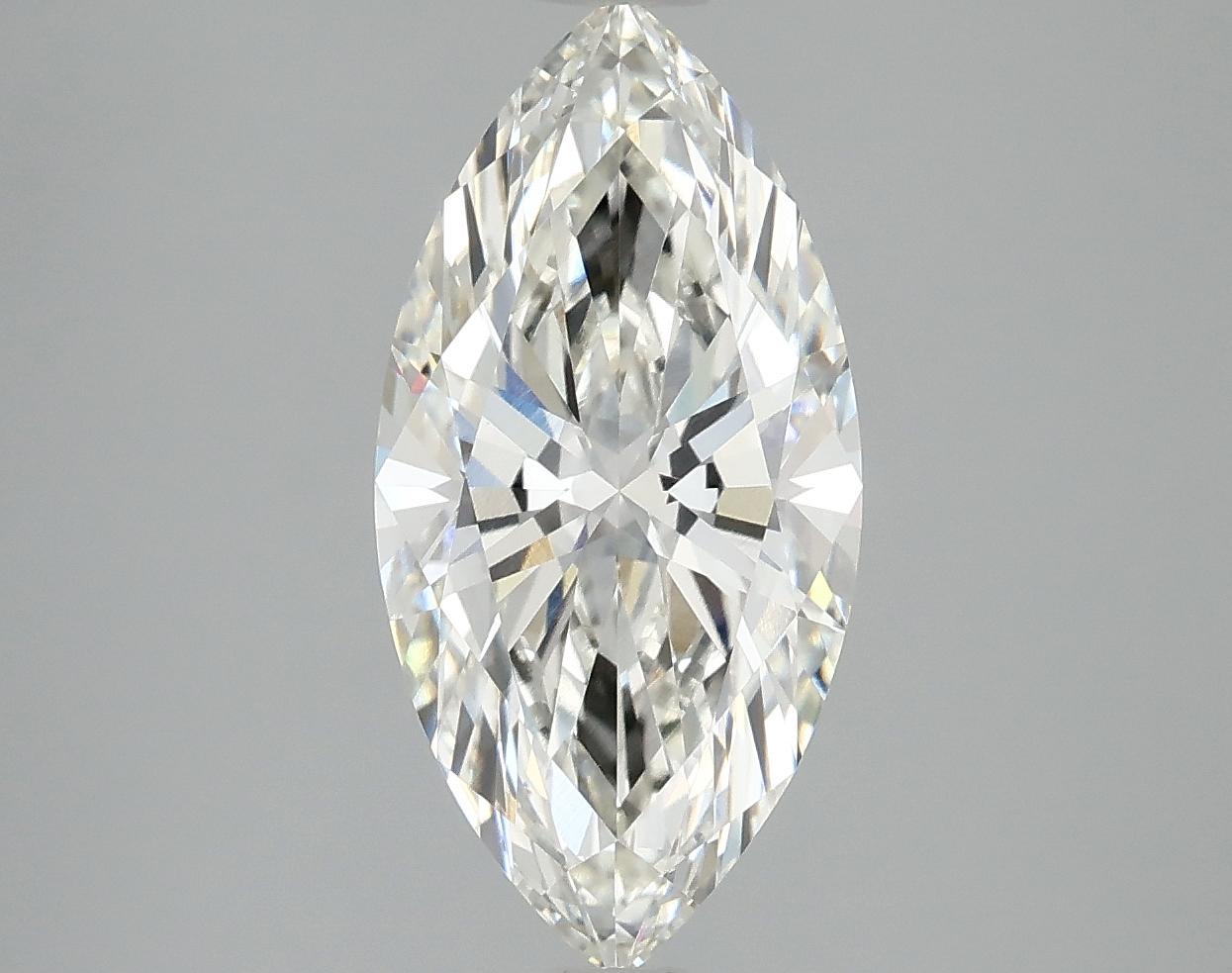 2.51 Carat Marquise Shaped Ideal Cut VVS2 IGI Certified Lab Grown Diamond