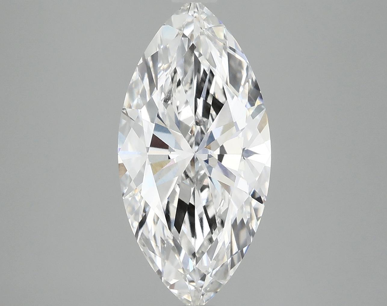 2.98 Carat Marquise Shaped Excellent Cut VVS2 IGI Certified Lab Grown Diamond