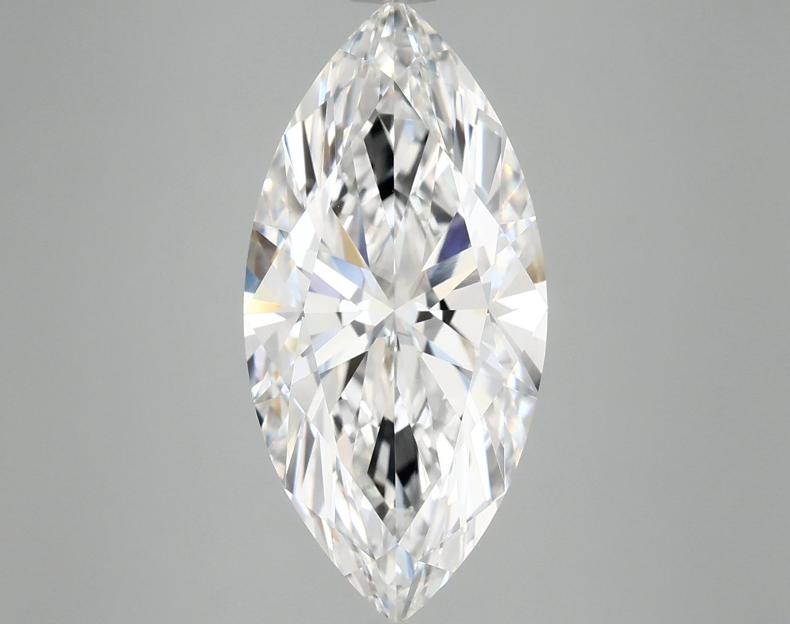 5.04 Carat Marquise Shaped Excellent Cut VVS2 IGI Certified Lab Grown Diamond
