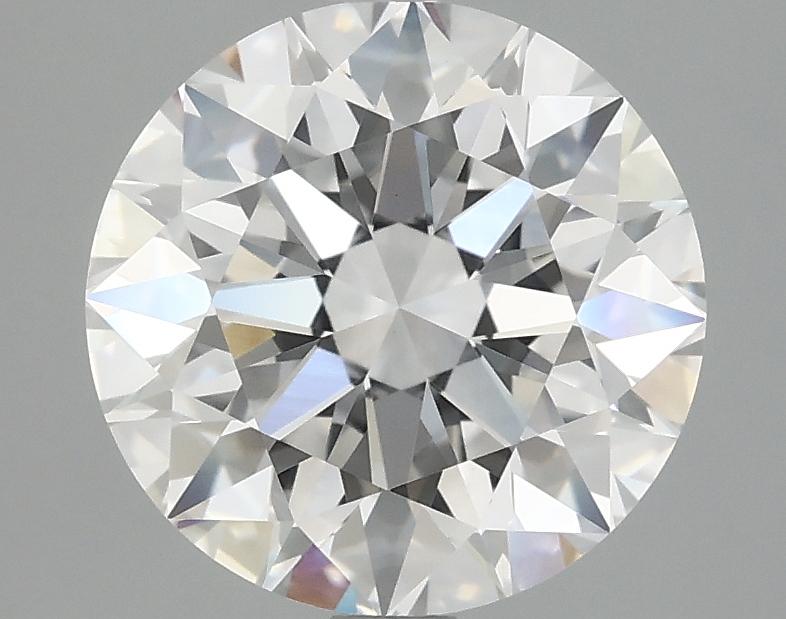 3.08 Carat Round Shaped Excellent Cut VVS2 IGI Certified Lab Grown Diamond