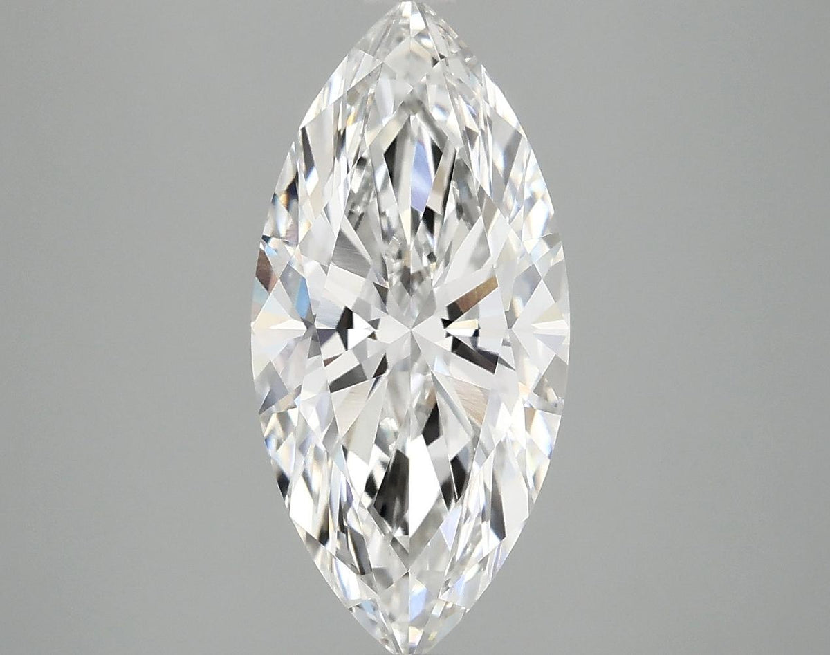 2.97 Carat Marquise Shaped Excellent Cut VVS2 IGI Certified Lab Grown Diamond