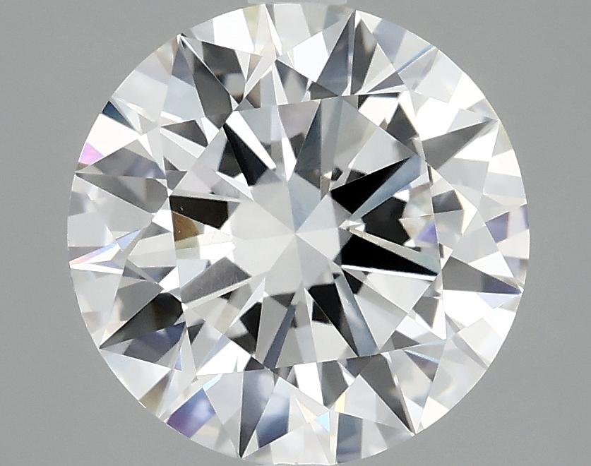 3.07 Carat Round Shaped Excellent Cut VVS2 IGI Certified Lab Grown Diamond