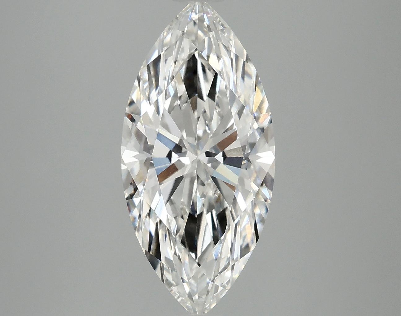 3.07 Carat Marquise Shaped Excellent Cut VVS2 IGI Certified Lab Grown Diamond