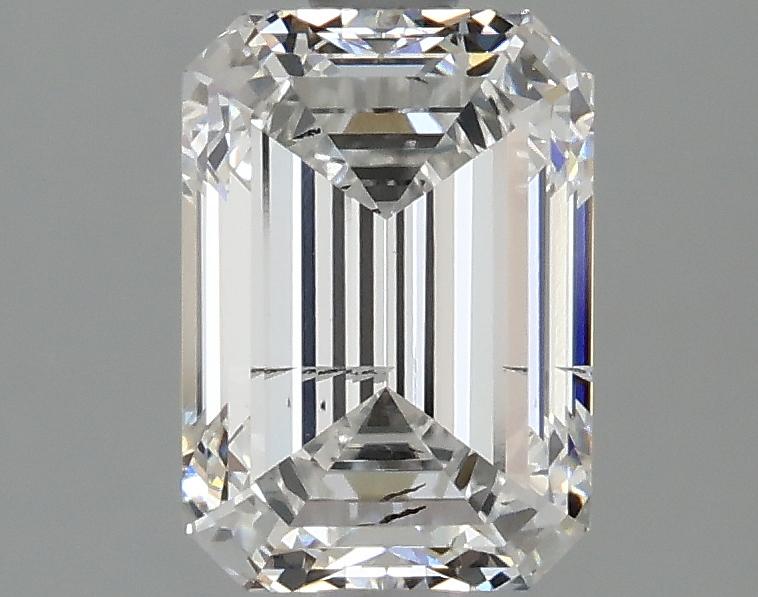 2.0 Carat Emerald Shaped Ideal Cut SI1 IGI Certified Lab Grown Diamond