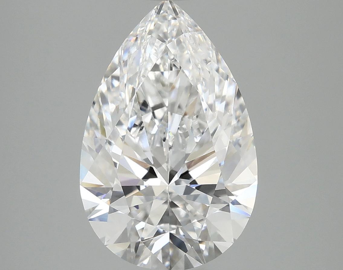 3.87 Carat Pear Shaped Excellent Cut VVS2 IGI Certified Lab Grown Diamond