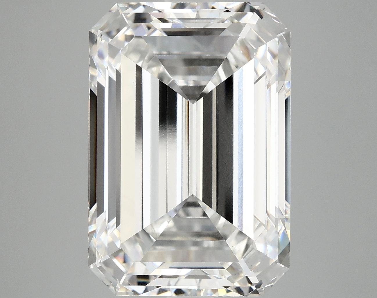10.1 Carat Emerald Shaped Ideal Cut VVS2 IGI Certified Lab Grown Diamond