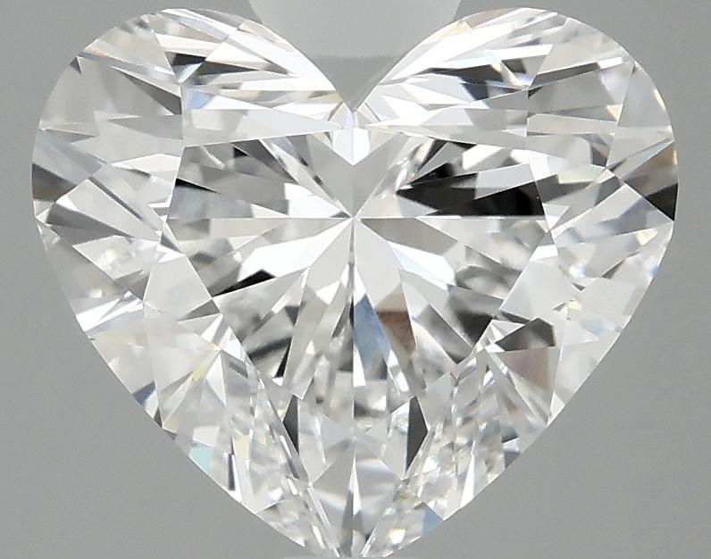 3.08 Carat Heart Shaped Ideal Cut VVS2 IGI Certified Lab Grown Diamond