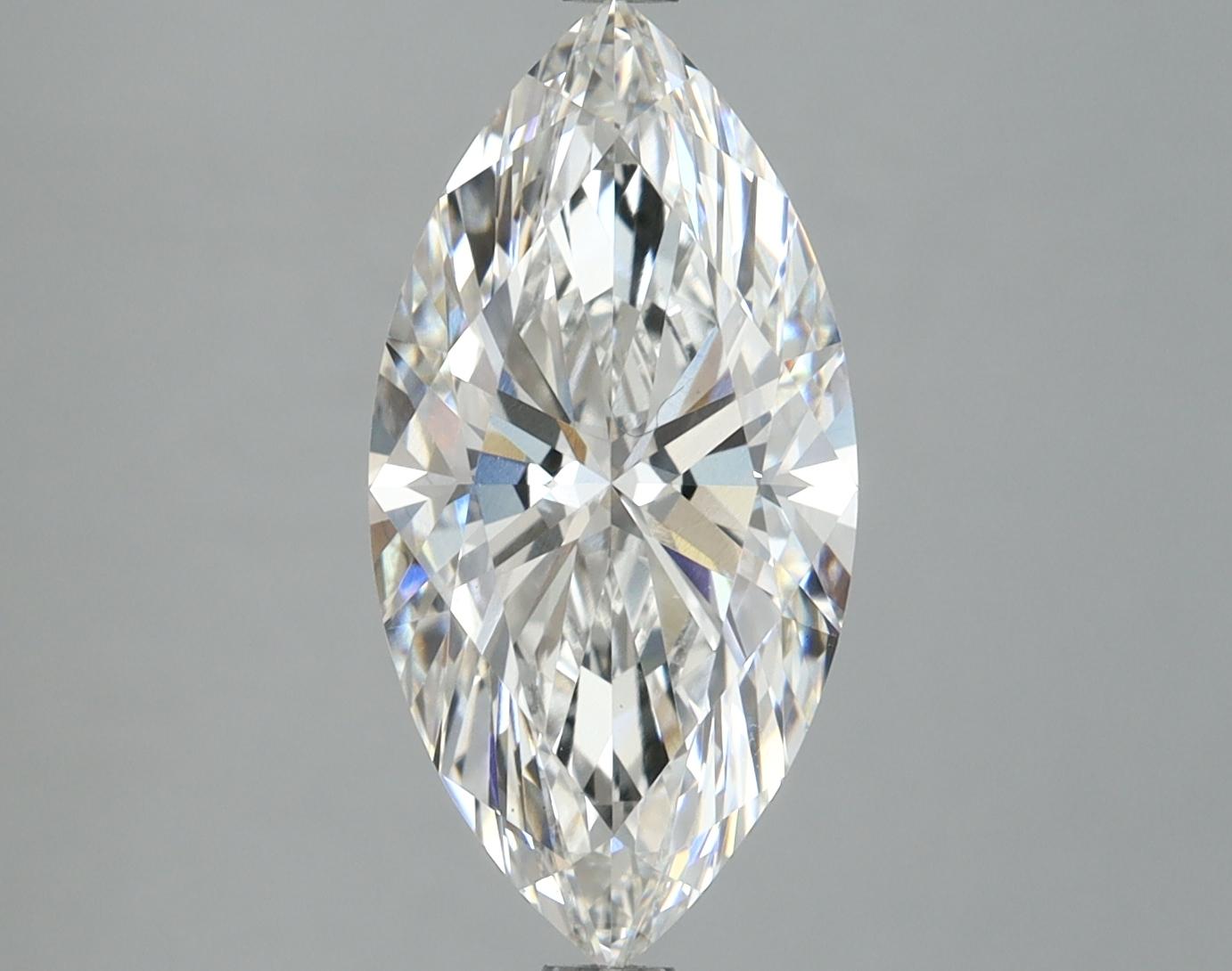 1.58 Carat Marquise Shaped Excellent Cut VVS2 IGI Certified Lab Grown Diamond