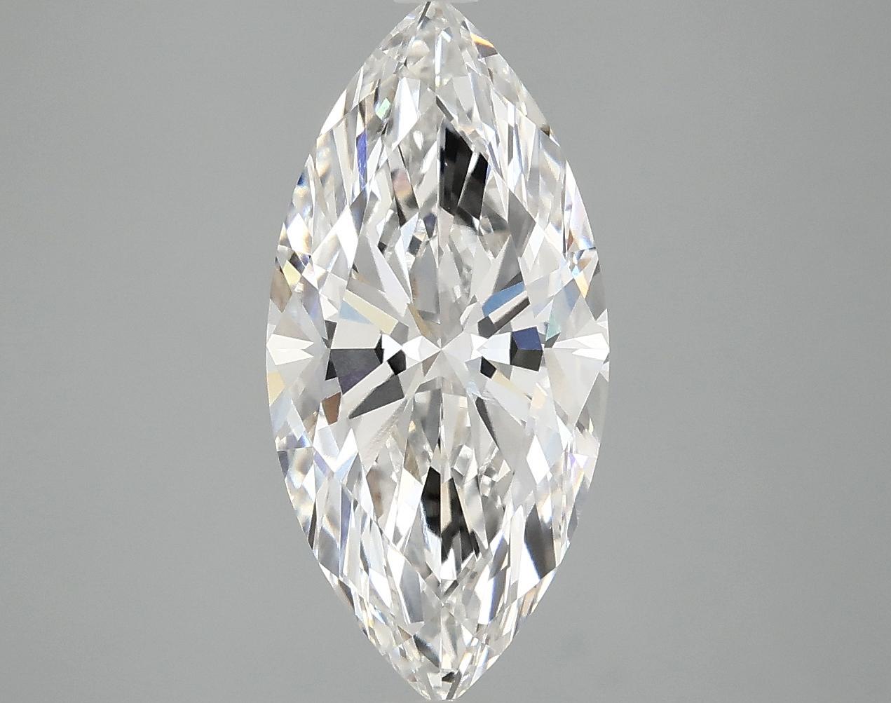 3.03 Carat Marquise Shaped Excellent Cut VVS2 IGI Certified Lab Grown Diamond