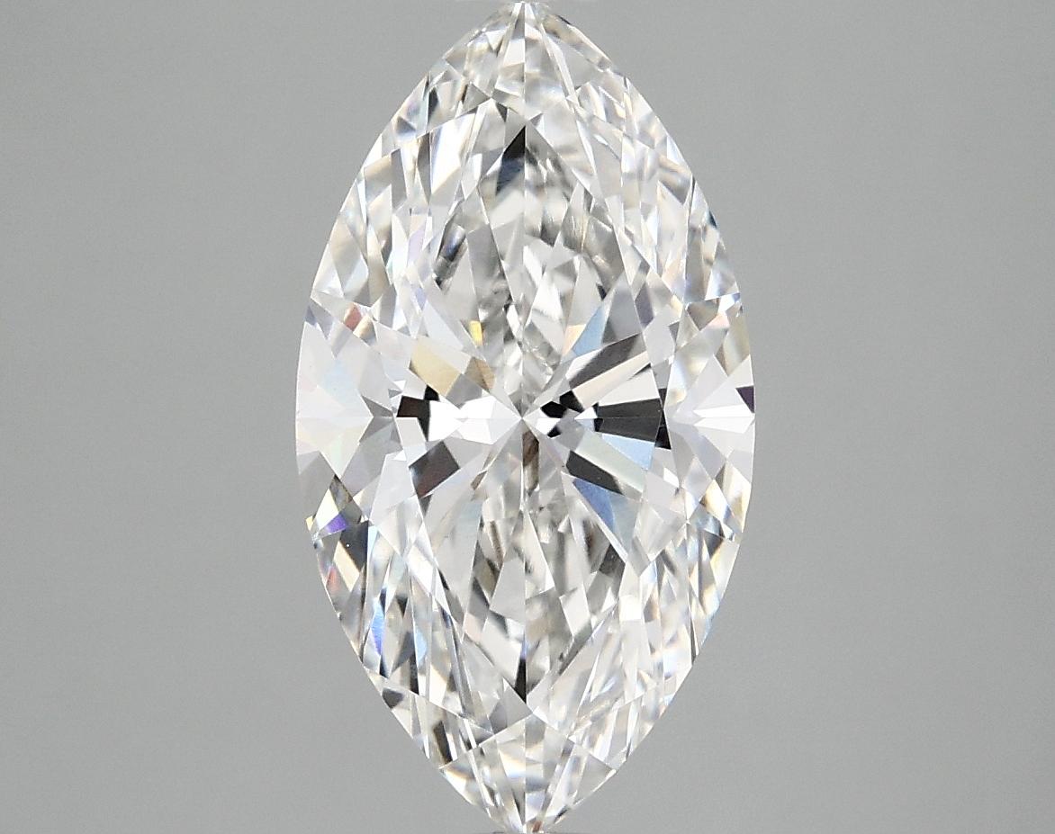 3.09 Carat Marquise Shaped Excellent Cut VVS2 IGI Certified Lab Grown Diamond