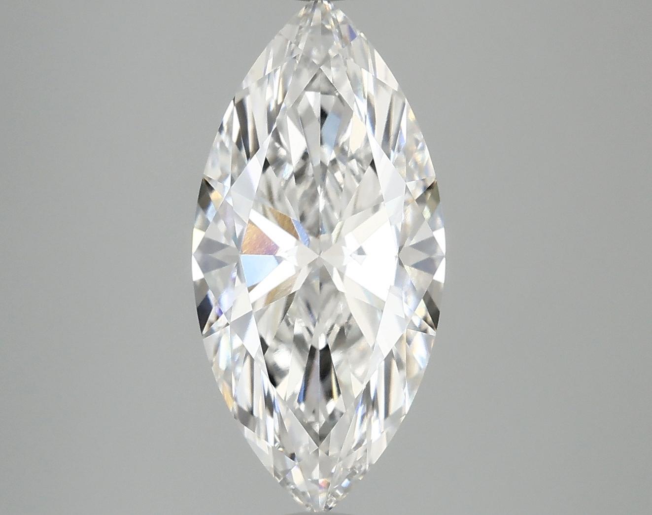 3.09 Carat Marquise Shaped Excellent Cut VVS2 IGI Certified Lab Grown Diamond