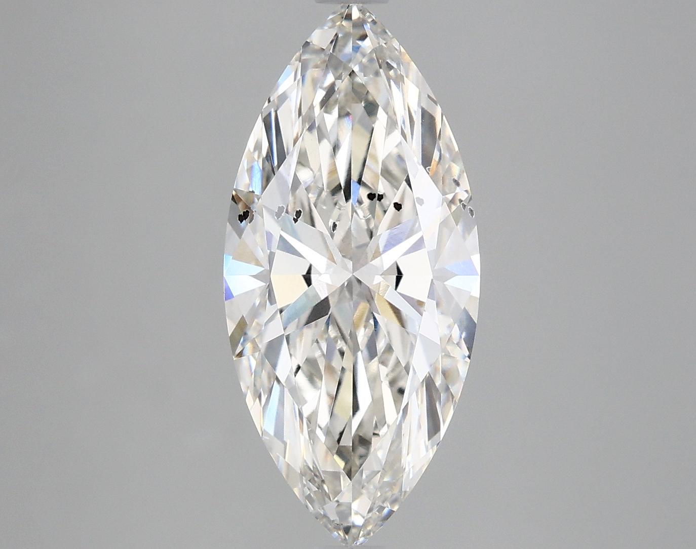 2.97 Carat Marquise Shaped Excellent Cut SI1 IGI Certified Lab Grown Diamond