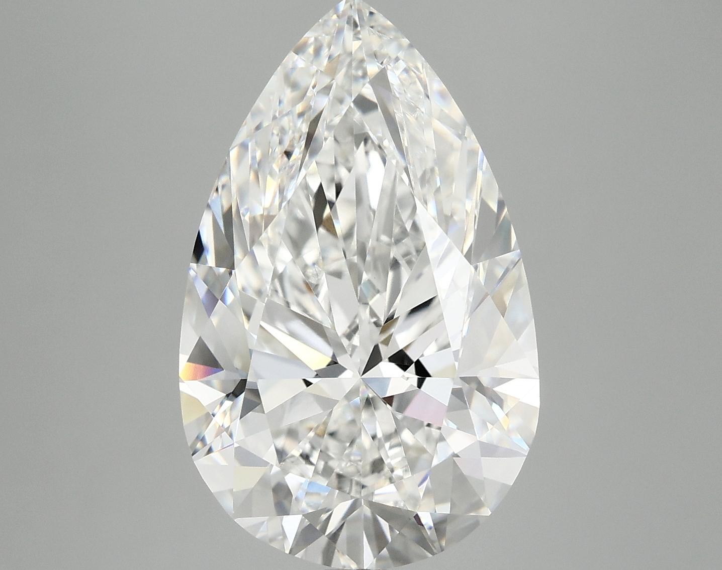 7.05 Carat Pear Shaped Ideal Cut VVS2 IGI Certified Lab Grown Diamond