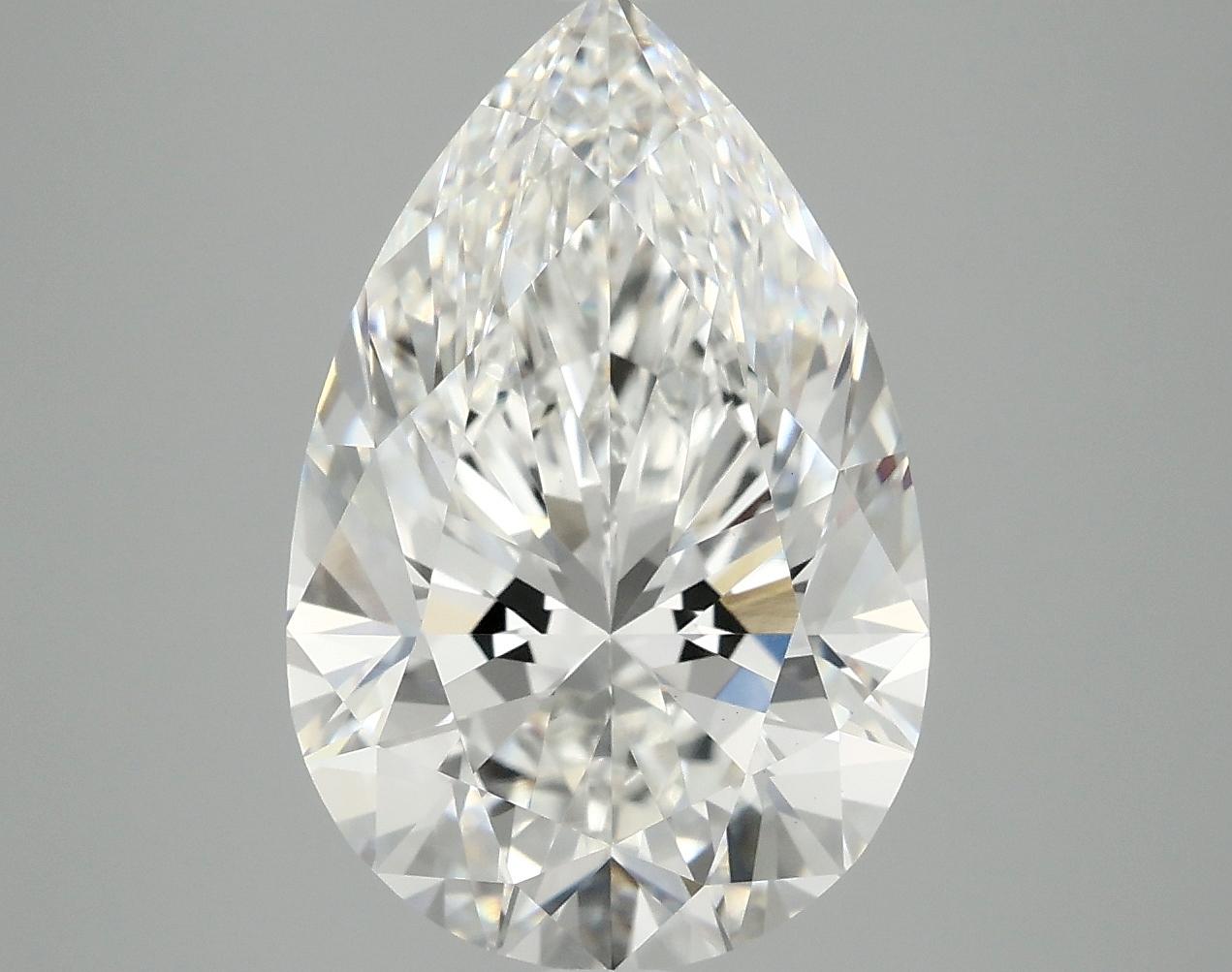 5.0 Carat Pear Shaped Excellent Cut VVS2 IGI Certified Lab Grown Diamond