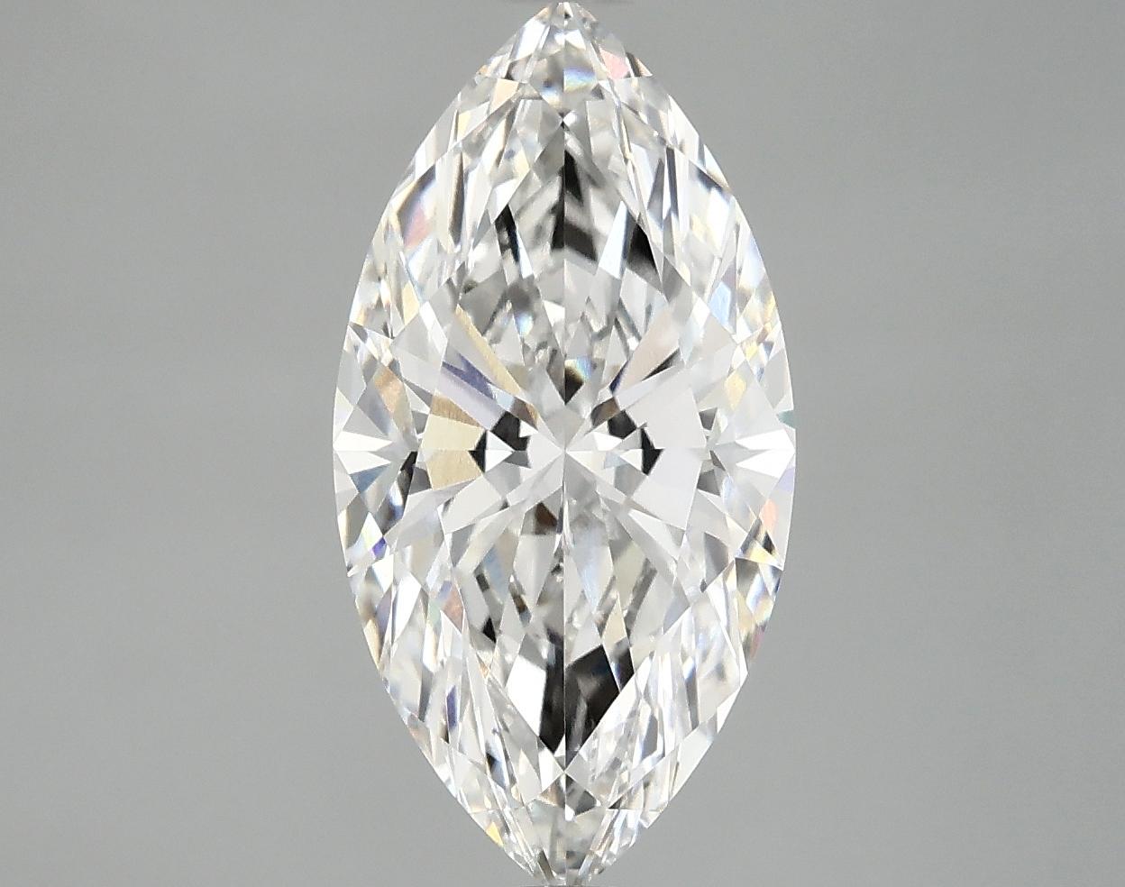 3.07 Carat Marquise Shaped Ideal Cut VVS2 IGI Certified Lab Grown Diamond