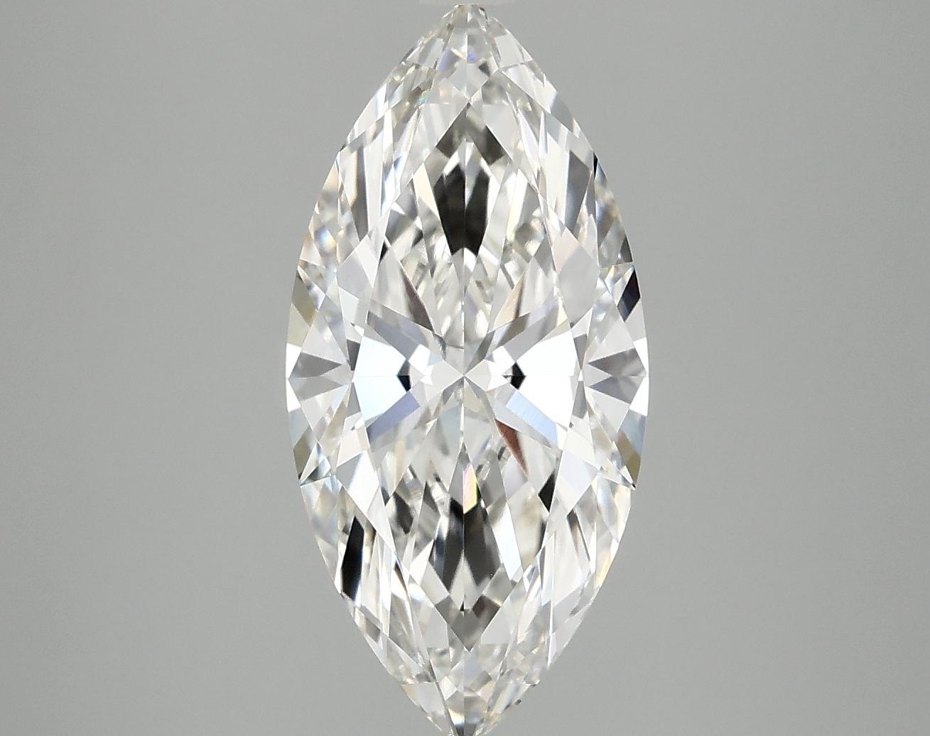 3.02 Carat Marquise Shaped Excellent Cut VVS2 IGI Certified Lab Grown Diamond