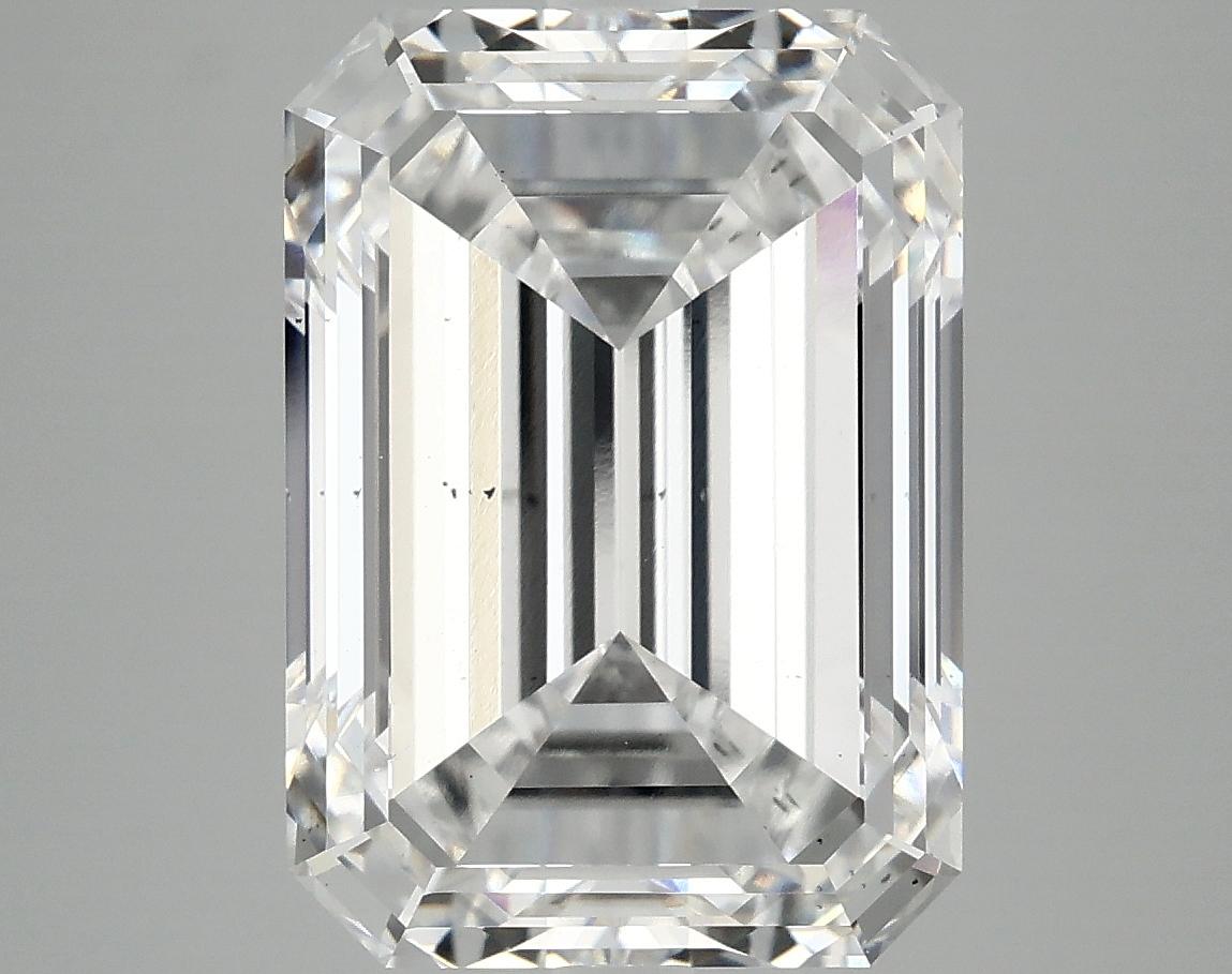 7.72 Carat Emerald Shaped Ideal Cut SI1 IGI Certified Lab Grown Diamond