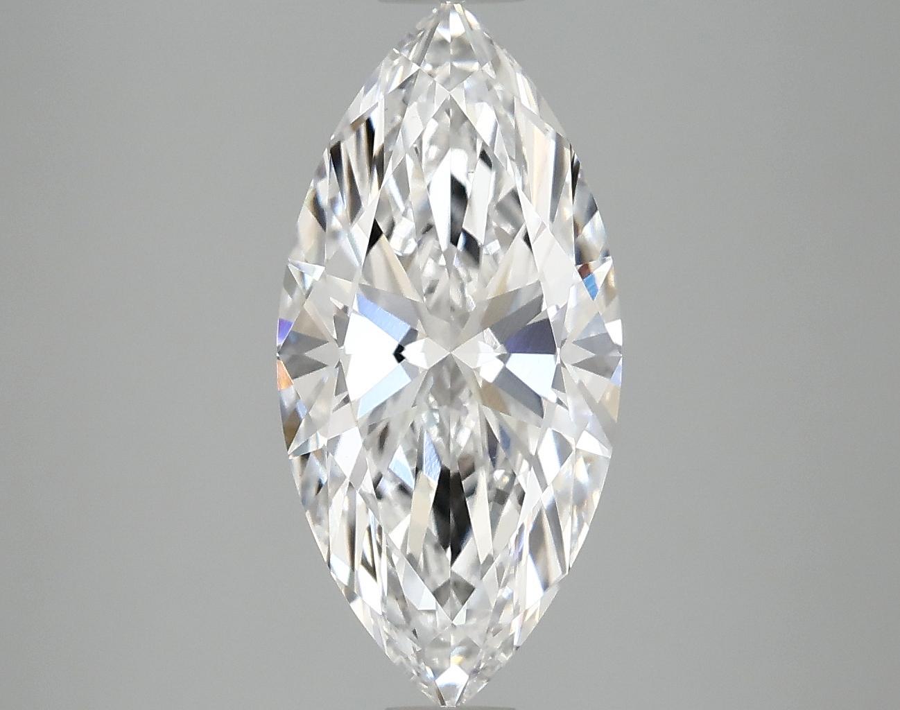 2.98 Carat Marquise Shaped Excellent Cut VS1 IGI Certified Lab Grown Diamond