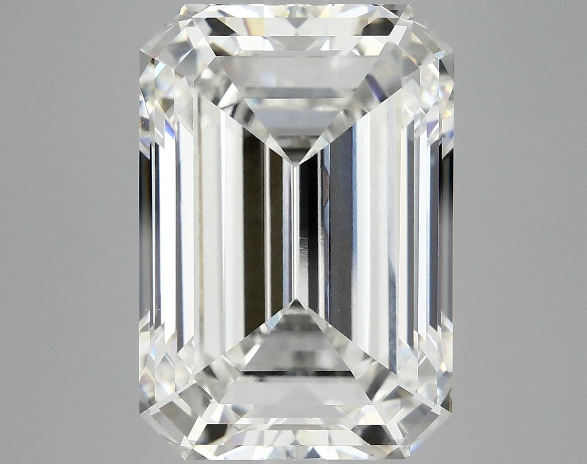 10.2 Carat Emerald Shaped Ideal Cut VVS2 IGI Certified Lab Grown Diamond