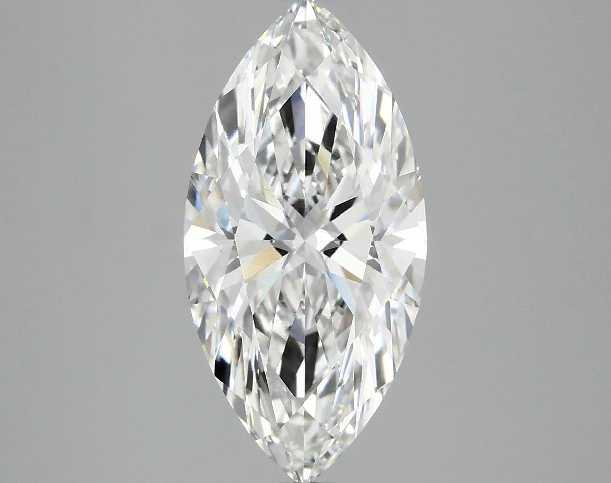 3.04 Carat Marquise Shaped Ideal Cut VVS2 IGI Certified Lab Grown Diamond