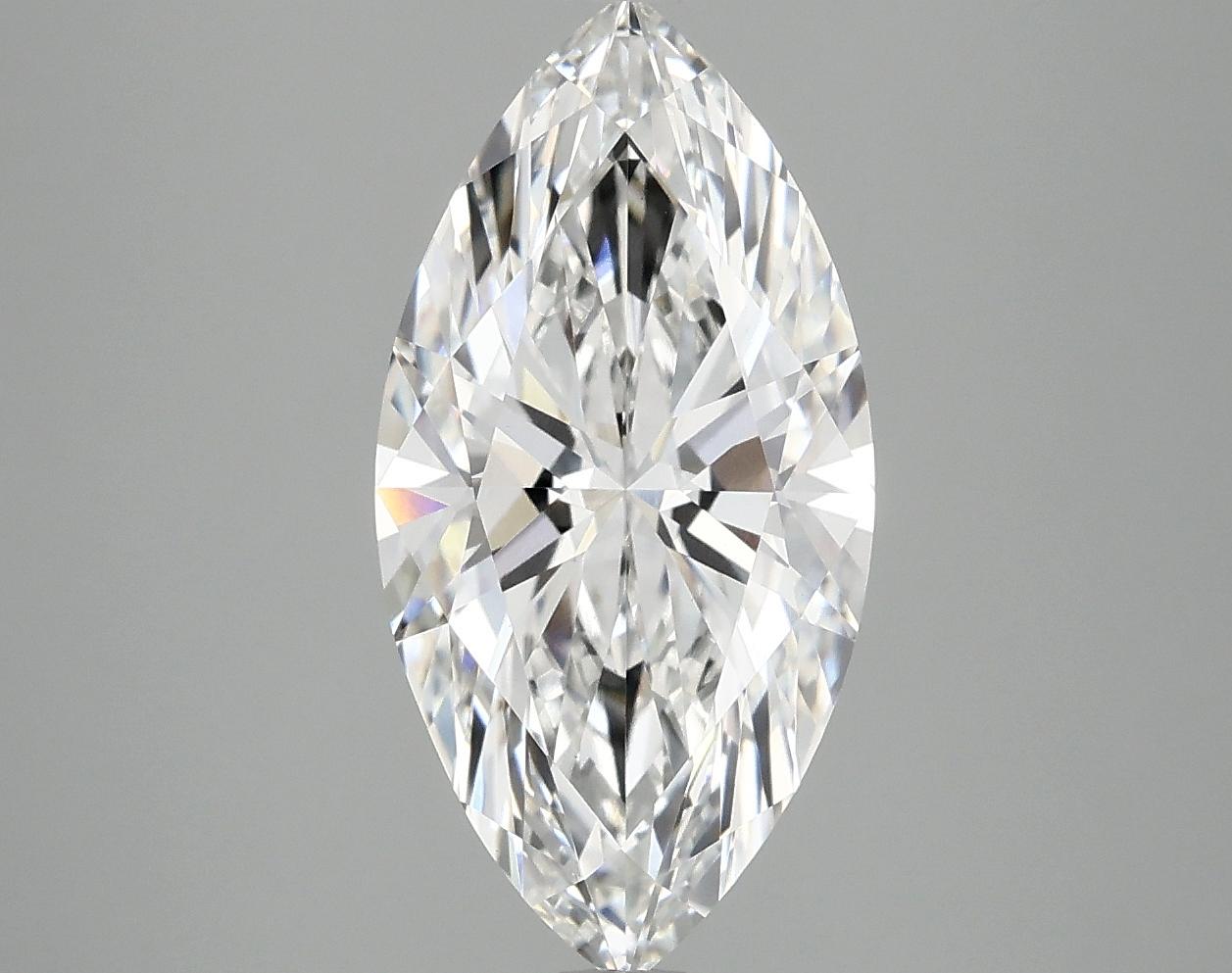 3.07 Carat Marquise Shaped Ideal Cut VVS2 IGI Certified Lab Grown Diamond