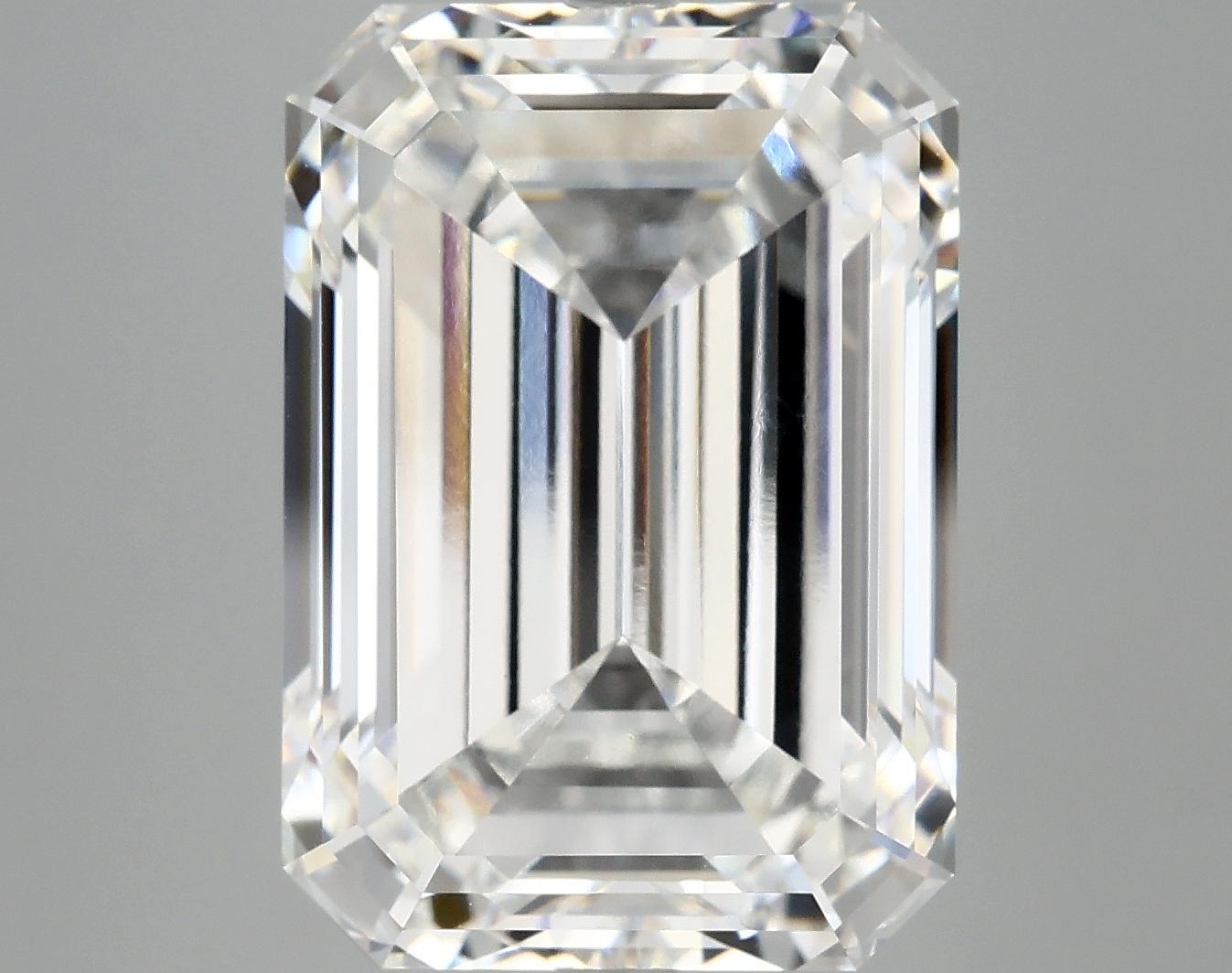 12.48 Carat Emerald Shaped Ideal Cut VVS2 IGI Certified Lab Grown Diamond