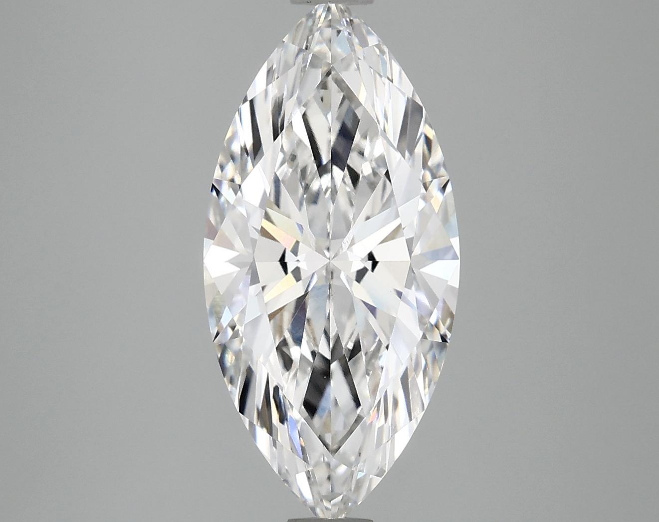 3.06 Carat Marquise Shaped Excellent Cut VVS2 IGI Certified Lab Grown Diamond