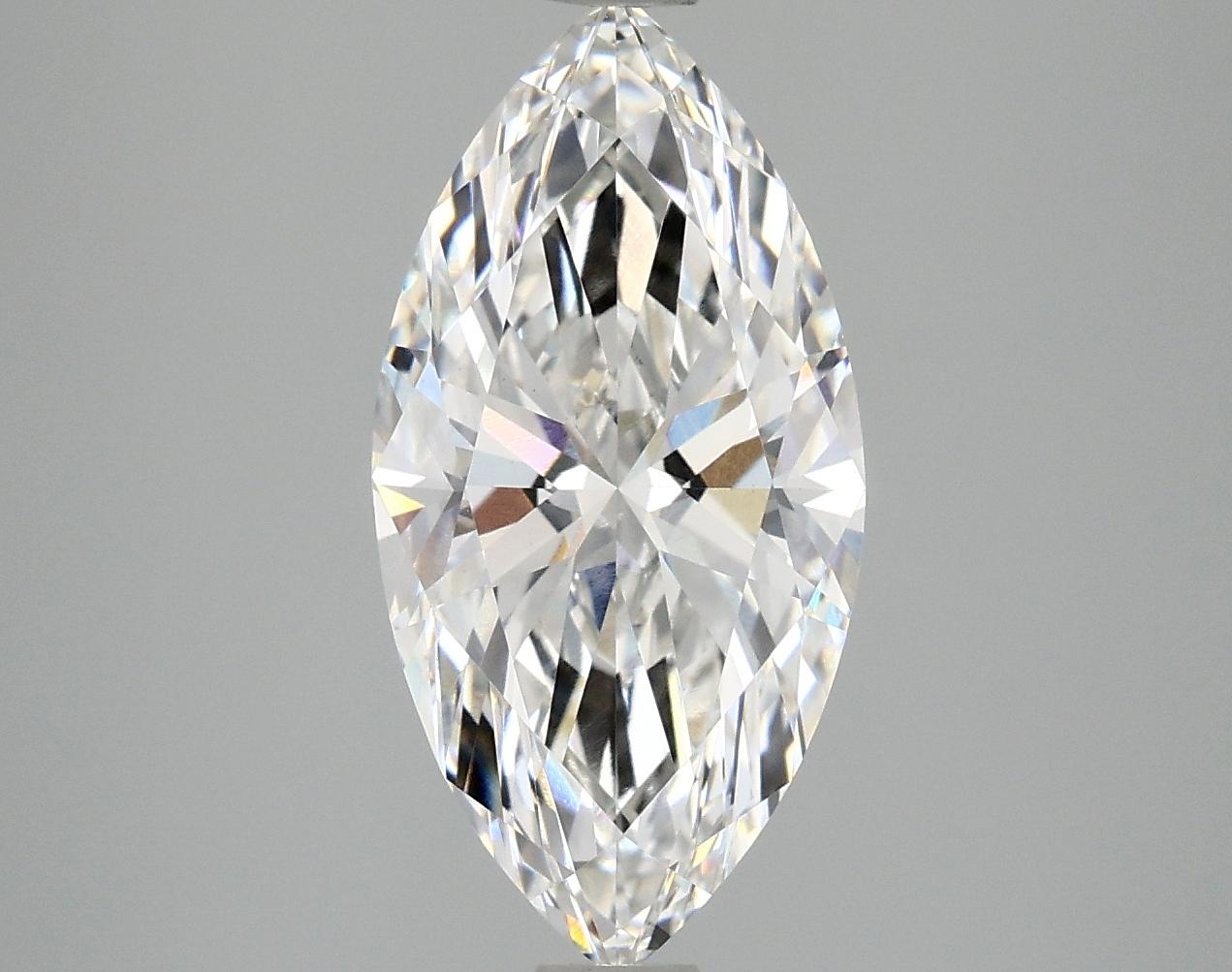 3.03 Carat Marquise Shaped Ideal Cut VVS2 IGI Certified Lab Grown Diamond