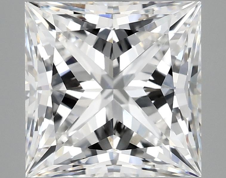 4.13 Carat Princess Shaped Ideal Cut VVS2 IGI Certified Lab Grown Diamond