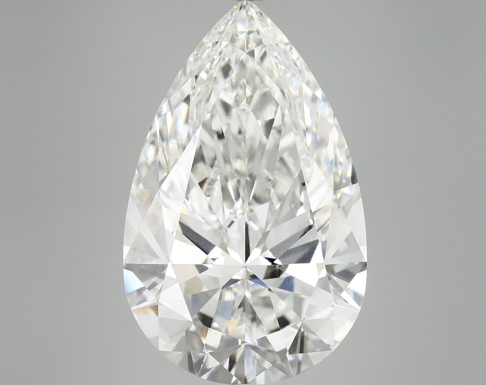 10.7 Carat Pear Shaped Ideal Cut VVS2 IGI Certified Lab Grown Diamond