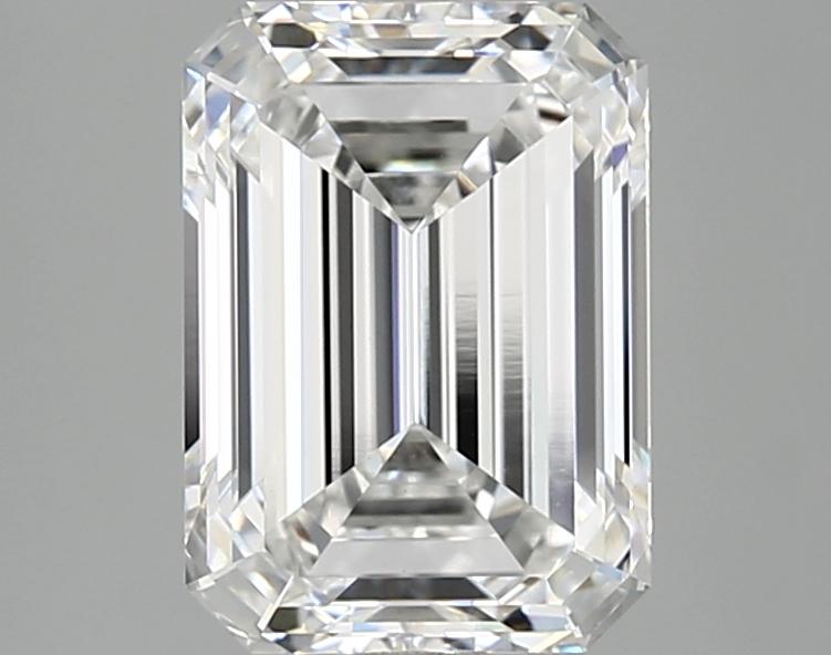 2.85 Carat Emerald Shaped Ideal Cut VVS2 IGI Certified Lab Grown Diamond