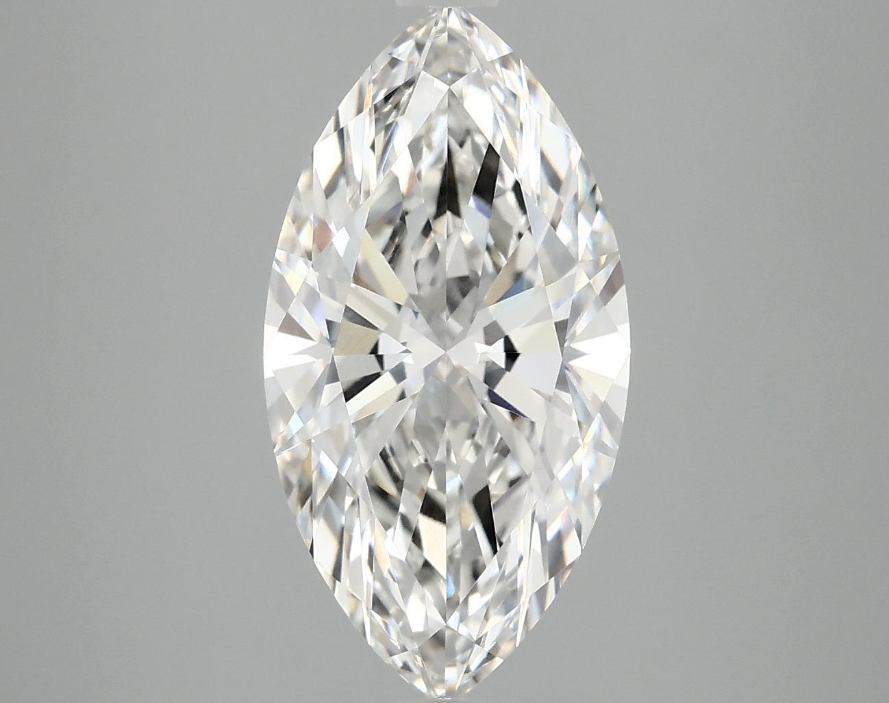 3.06 Carat Marquise Shaped Ideal Cut VVS2 IGI Certified Lab Grown Diamond