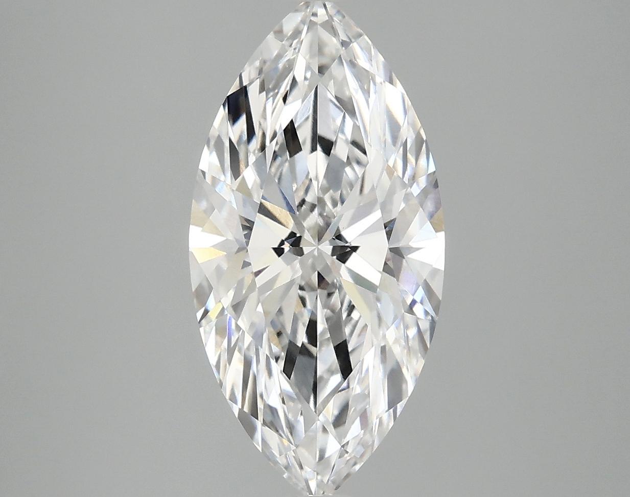 3.05 Carat Marquise Shaped Ideal Cut VVS2 IGI Certified Lab Grown Diamond