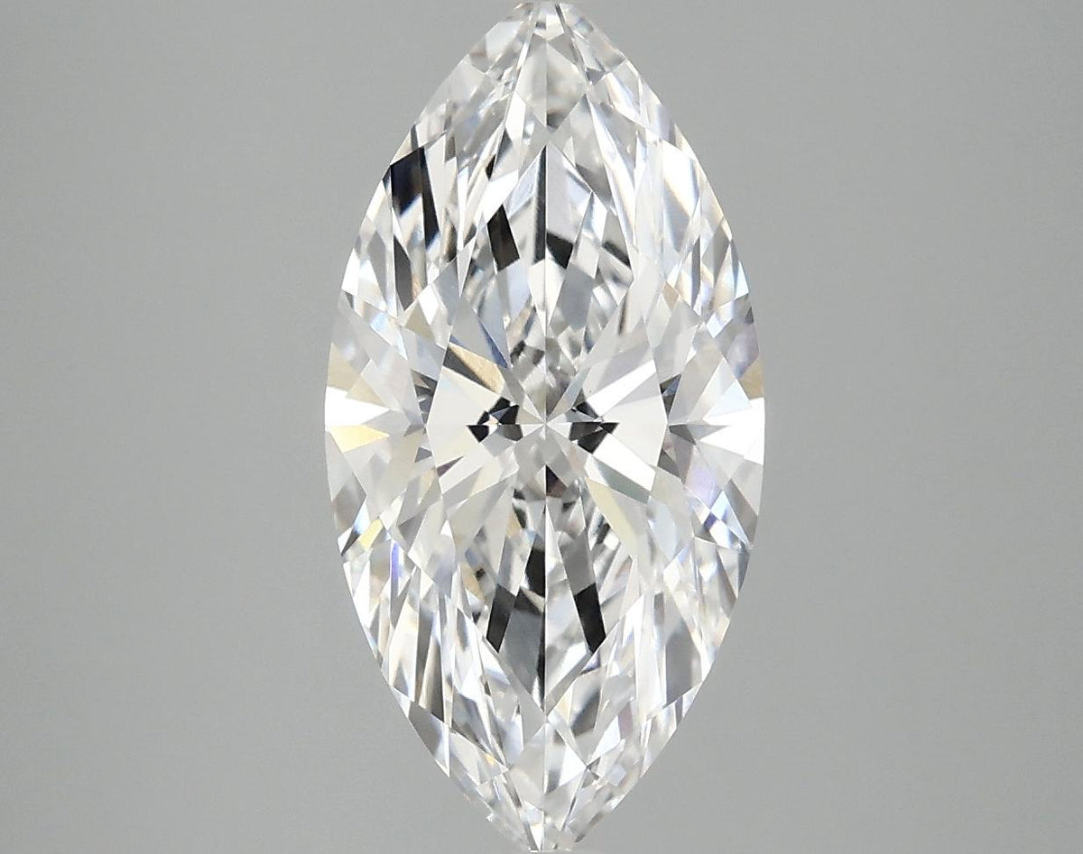 3.05 Carat Marquise Shaped Ideal Cut VVS2 IGI Certified Lab Grown Diamond