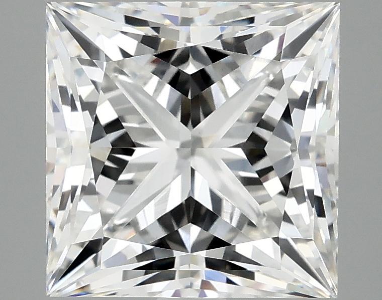 4.08 Carat Princess Shaped Ideal Cut VVS2 IGI Certified Lab Grown Diamond