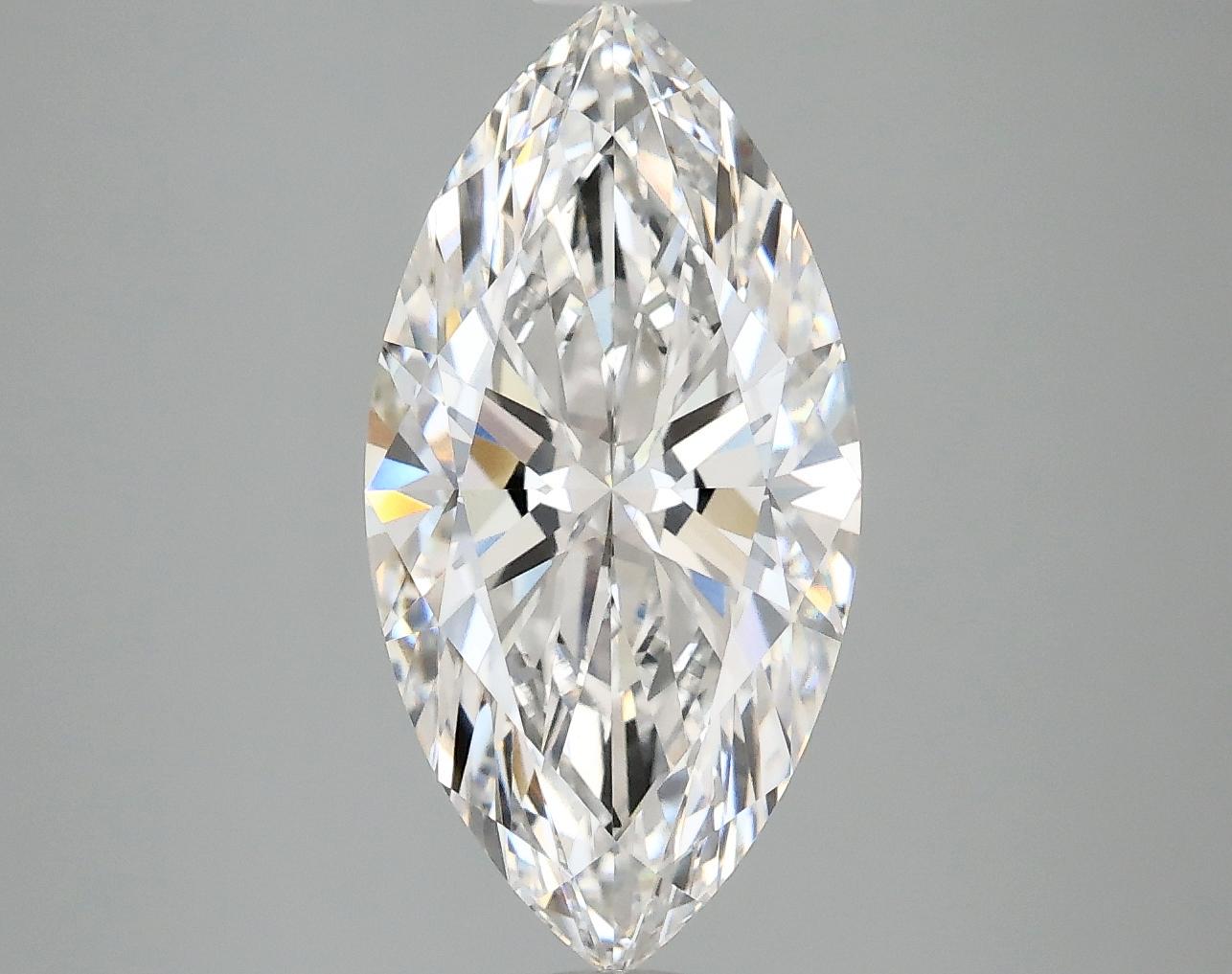 3.02 Carat Marquise Shaped Ideal Cut VVS2 IGI Certified Lab Grown Diamond