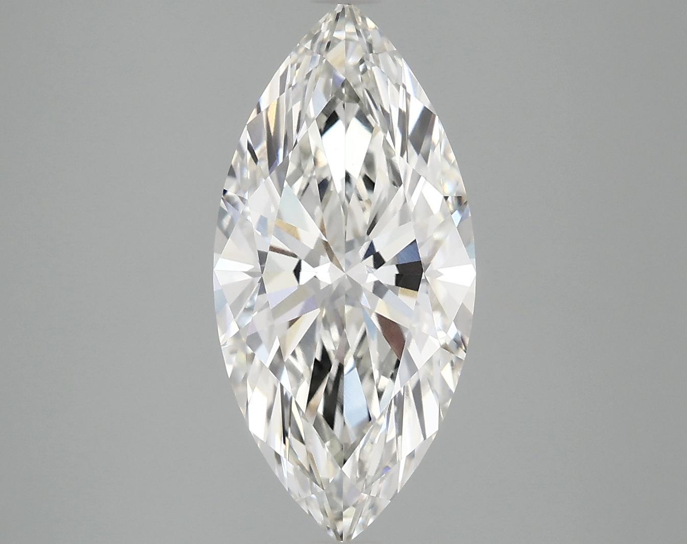 3.01 Carat Marquise Shaped Excellent Cut VVS2 IGI Certified Lab Grown Diamond