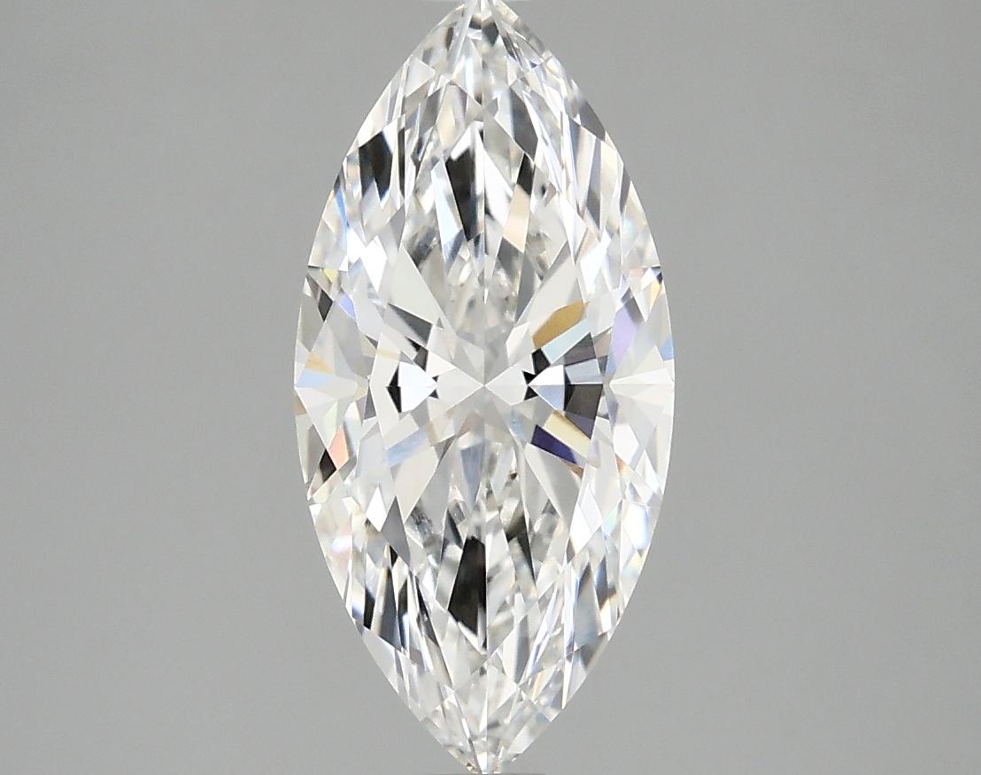 2.07 Carat Marquise Shaped Excellent Cut VVS2 IGI Certified Lab Grown Diamond