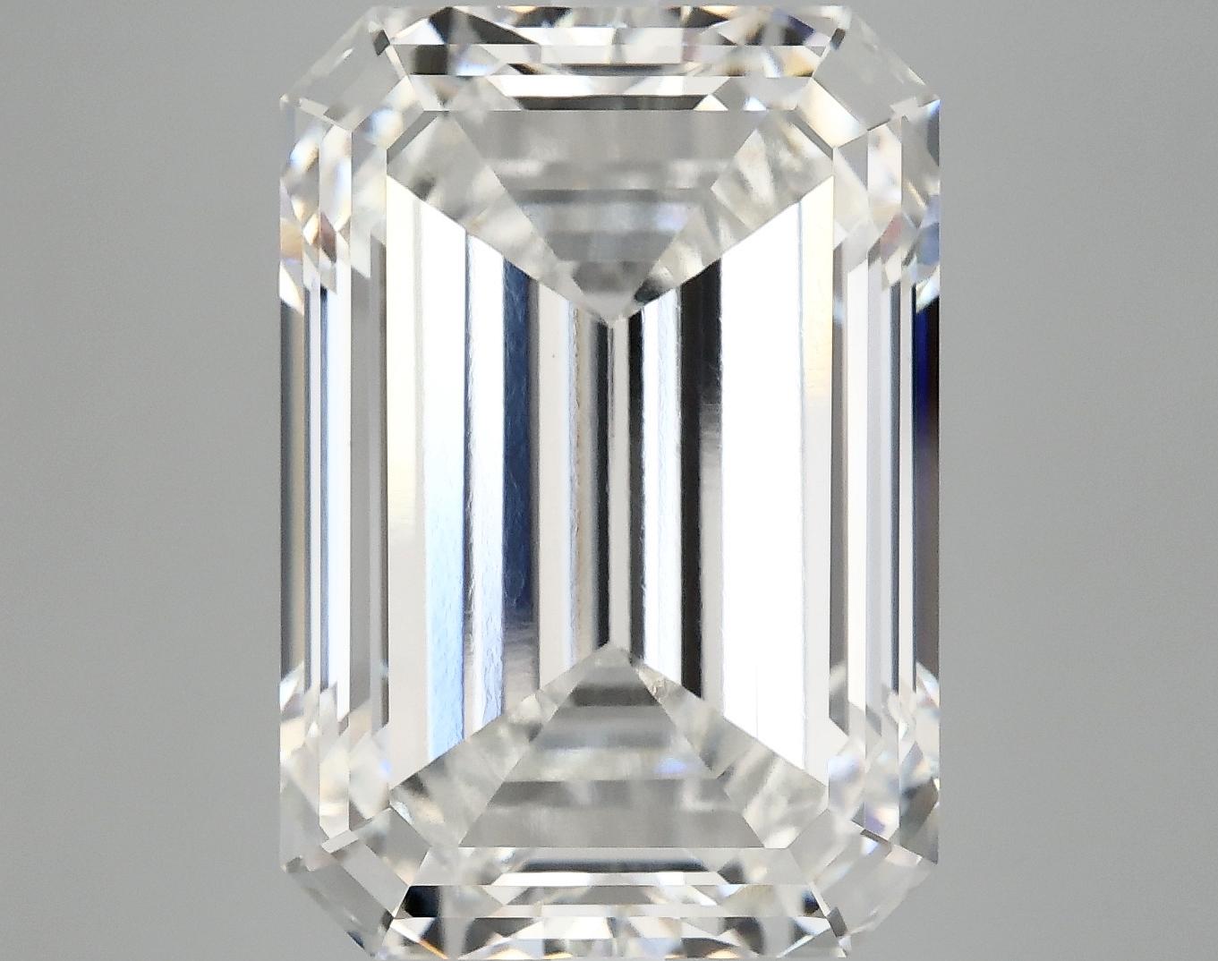 12.57 Carat Emerald Shaped Ideal Cut VVS2 IGI Certified Lab Grown Diamond