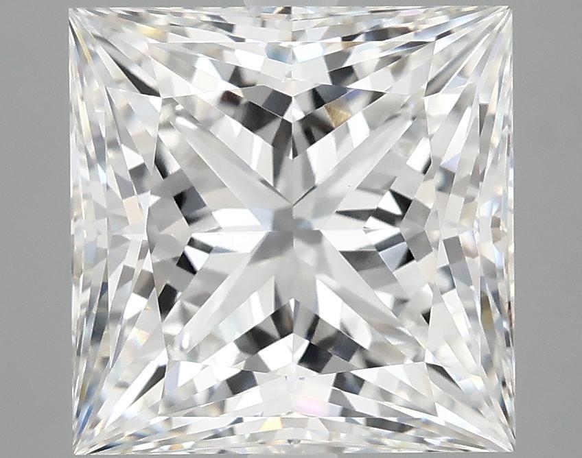 5.07 Carat Princess Shaped Ideal Cut VVS2 IGI Certified Lab Grown Diamond