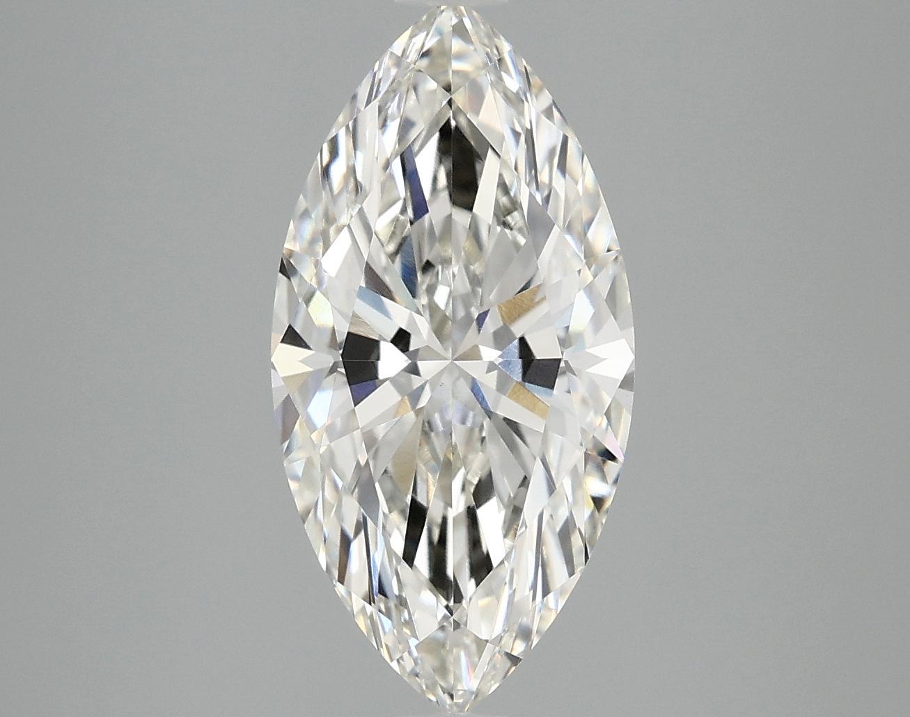 3.42 Carat Marquise Shaped Ideal Cut VVS2 IGI Certified Lab Grown Diamond