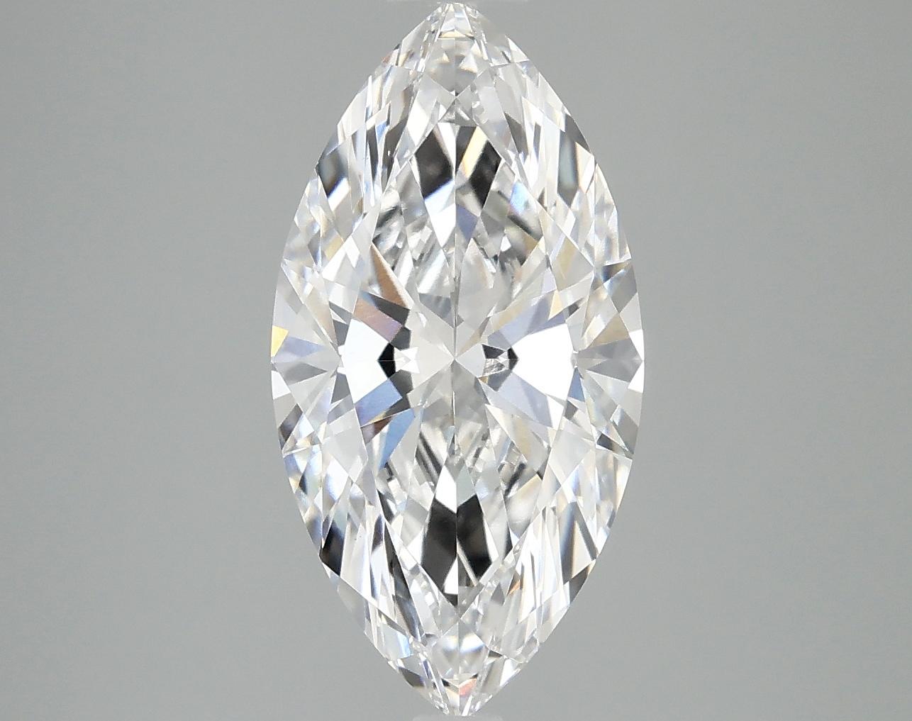3.01 Carat Marquise Shaped Ideal Cut VVS2 IGI Certified Lab Grown Diamond
